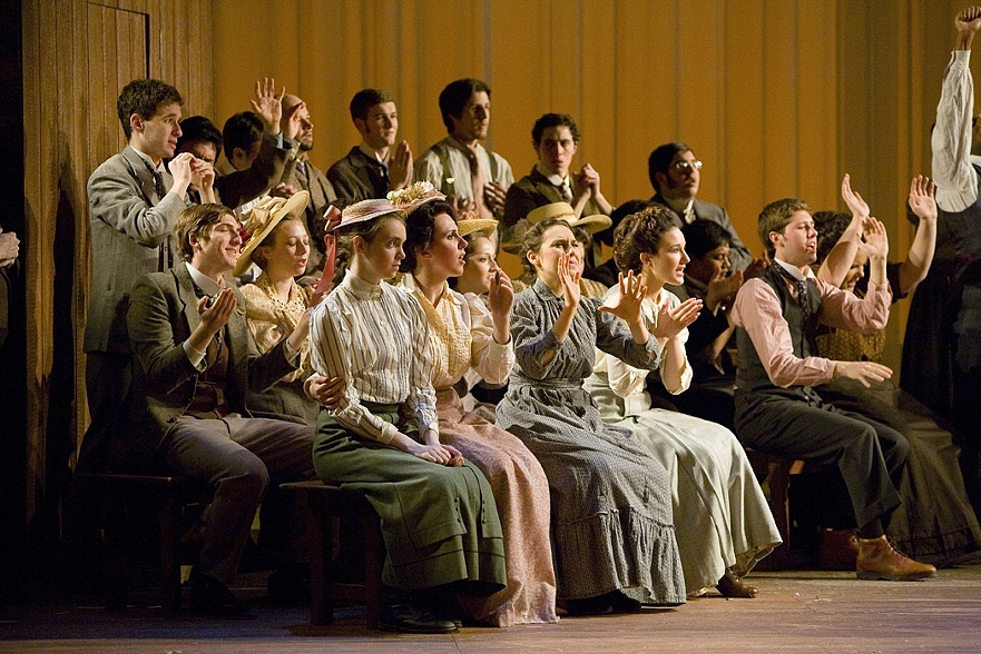Crowd at a Christian revival